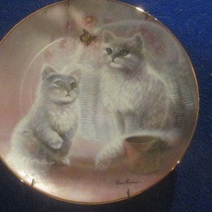 BUTTERFY WATCHERS Decorative Collectible Plate
